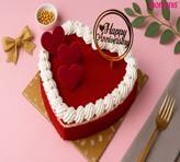 Red velvet heart